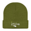27Wraps Beanie: grüne Karpfen Mütze für Angler. Die 27Wraps Spod Logo Beanie ist ein tolles Geschenk für Karpfenangler. Beanies für Angler hier bestellen.