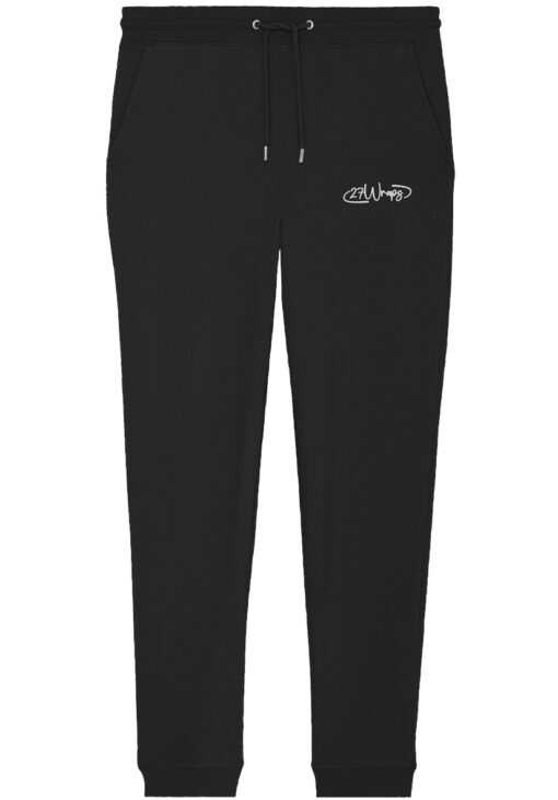 Jogger mit elegantem 27Wraps Logo für Karpfenangler.