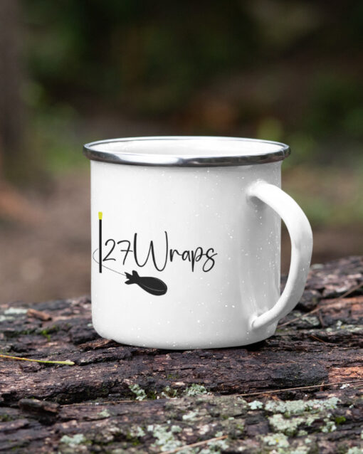 Emaille Tasse für Karpfenangler - 27Wraps Spod Logo Tasse.