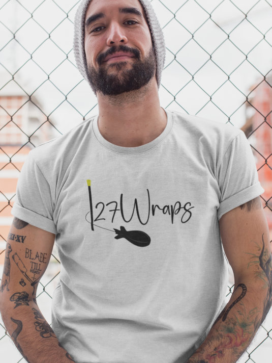 27Wraps Logo Herren T-Shirt mit Spod und Distance Sticks.
