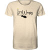 27Wraps Logo mit Spod und Distance Sticks auf einem T-Shirt für Angler einem natürlichen weiß.