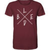 Bled T-Shirt für Karpfenangler in burgundy.