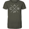 Carp T-Shirt für Karpfenangler in olivgrün aus bester Bio-Baumwolle.
