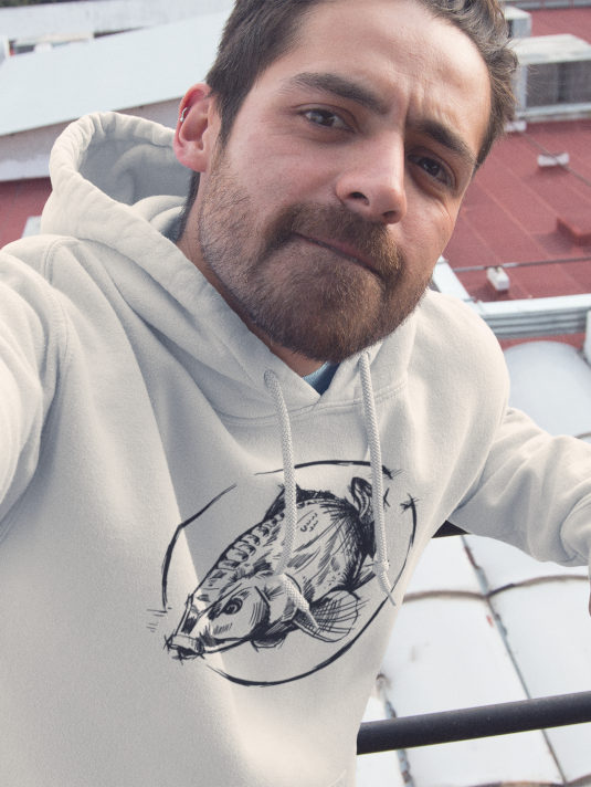 Hoodie für Angler - tolle Angler Geschenke von 27Wraps. Der Carp Hoodie für Angler ist ein tolles Geschenk für Karpfenangler.