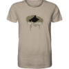 Sandfarbenes Carpfishing T-Shirt im urban style für Karpfenangler. Streetwear für Karpfenangler.