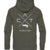 Olivgrüner Hoodie für Welsangler mit Catfishing Design.