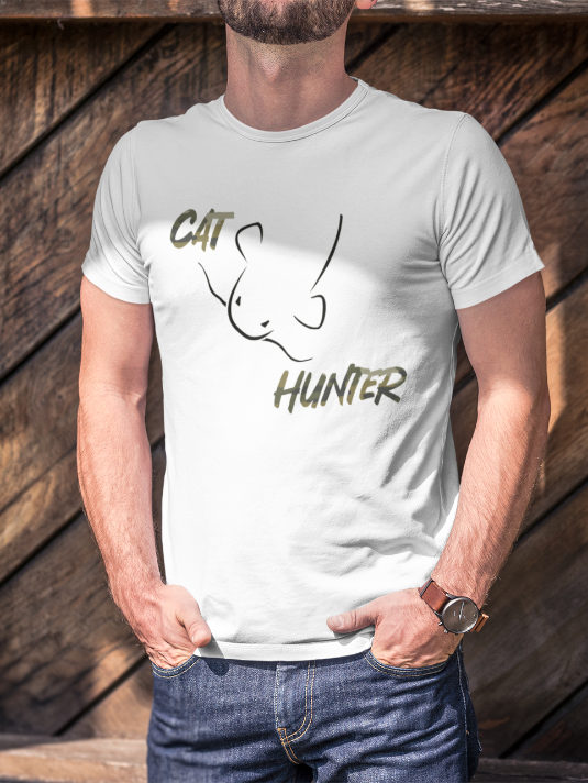 Bio Catfish Hunter Wels T-Shirt für Welsangler mit Welsdesign und Schriftzug. Ein tolles Geschenk für Wels Angler. Wels Shirts für Angler.