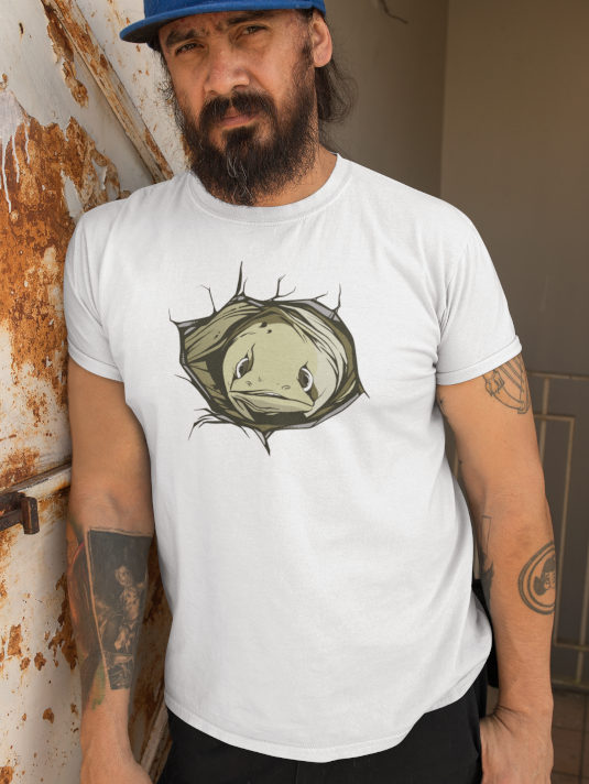 T-Shirt für Aalangler bedruckt mit Aal Motiv für Angler.