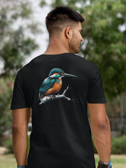 T-Shirts für Angler - tolle Angler Geschenke von 27Wraps. Das Eisvogel Shirt aus Bio Baumwolle ist ein tolles Geschenk für Karpfenangler.