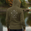 Esox Fishing Hoodie für Raubfischangler mit elegantem Rückendruck.