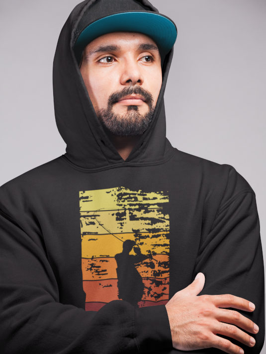 Hoodie für Angler - tolle Angler Geschenke von 27Wraps. Der Fish On Hoodie mit Druck ist ein tolles Geschenk für Angler.