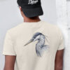 Bio Graureiher T-Shirt für Karpfenangler: Graureiher Shirt für Naturfreunde. Ein tolles Angler T-Shirt und Geschenk für Naturfreunde.
