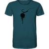 Blaugrünes Hookbait Graffiti T-Shirt für Karpfenangler. Bedruckte T-Shirts mit urbanen Karpfendesigns.