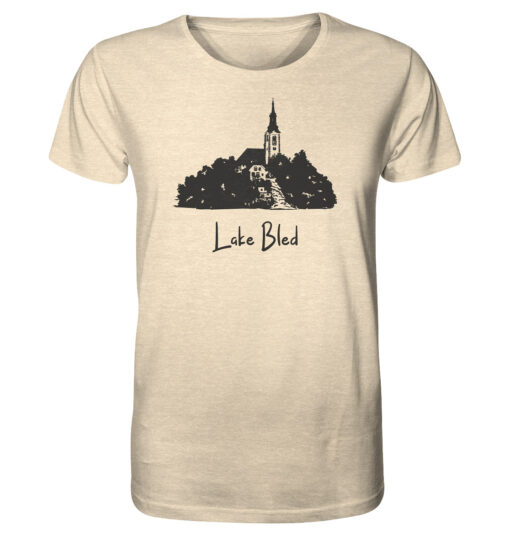 Das Lake Bled T-Shirt für Karpfenangler in natural raw.