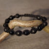 Onyx half n' half Armband für Karpfenangler. Elegantes Armband zum Karpfenangeln mit Onyx-Perlen. Ein eleganten Perlenarmband für Karpfenangler - ein besonderes Geschenk für Karpfenangler.