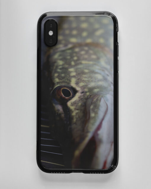 Handyhülle für Hechtangler mit Hechtfoto. Geschenke für Angler.