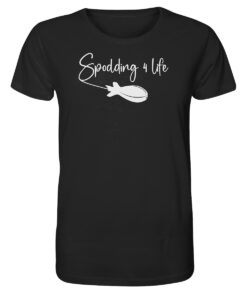 Karpfenangler T-Shirt Spodding 4 Life in schwarz.