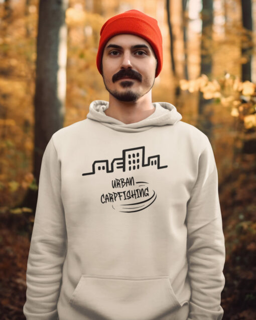 Bio Urban Carpfishing City Hoodie für Karpfenangler: Karpfen Hoodie für Angler. Ein tolles Angler Geschenk.