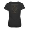Catfishing 4 Life Damen T-Shirt für Welsangler: ein elegantes Wels Shirt für Angler mit Rückendruck in schwarz. Ein besonderes Waller T-Shirt und eine tolle Geschenkidee für Welsangler.