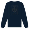 Bedrucktes Karpfenangler Sweatshirt: Carp Fishing for Life Bio Sweatshirt für Karpfenangler in navy blau.