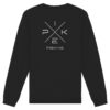 Pike Fishing Sweatshirt für Raubfischangler in schwarz mit elegantem Rückendruck.