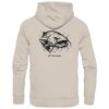 Urban Catfish Hoodie für Welsangler aus Bio-Baumwolle. Ein cooler Wels Hoodie für Angler mit Rückendruck in sandfarben. Eine tolle Geschenkidee für Welsangler.