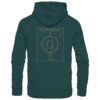Catfishing 4 Life Hoodie für Welsangler: ein eleganter Wels Hoodie für Angler mit Rückendruck in dunkelgrün. Ein Bio Waller Hoodie und eine tolle Geschenkidee für Welsangler.