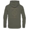 Catfishing 4 Life Hoodie für Welsangler: ein eleganter Wels Hoodie für Angler mit Rückendruck in olivgrün. Ein Bio Waller Hoodie und eine tolle Geschenkidee für Welsangler.