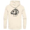 Urban Carp Hoodie: ein cooler Karpfen Hoodie für Karpfenangler mit Rückendruck in naturweiß. Ein cooler Angler Hoodie und eine tolle Geschenkidee für Karpfenangler.