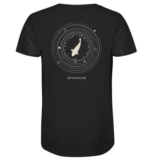 Bio Karpfen Shirt für Karpfenangler: schwarzes Moon Carp Shirt für Angler. Ein tolles Angler T-Shirt und Geschenk für Angler.