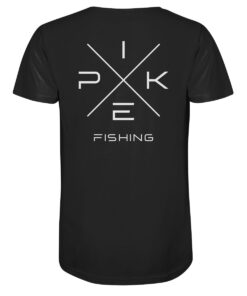 Pike Fishing T-Shirt für Raubfischangler in schwarz.