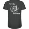 Bio T-Shirt für Karpfenangler: anthrazitfarbenes Don't kill your dreams Bio Carp Shirt für Angler.