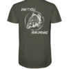 Bio T-Shirt für Karpfenangler: olivgrünes Don't kill your dreams Bio Carp Shirt für Angler.