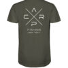 Olivgrünes Carp Fishing Karpfen Shirt mit elegantem Rückendruck für Karpfenangler. Personalisiertes Karpfen Shirt für Angler. Ein tolles Geschenk für Angler.