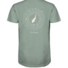 Bio Karpfen Shirt für Karpfenangler: hellgrünes Moon Carp Shirt für Angler. Ein tolles Angler T-Shirt und Geschenk für Angler.