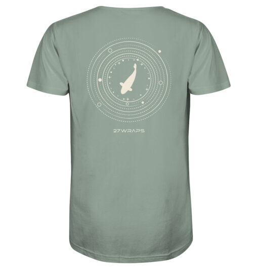 Bio Karpfen Shirt für Karpfenangler: hellgrünes Moon Carp Shirt für Angler. Ein tolles Angler T-Shirt und Geschenk für Angler.