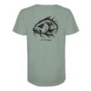 Urban Carp T-Shirt: ein cooles Karpfen Shirt für Karpfenangler mit Rückendruck in aloe. Ein cooles Angler T-Shirt und Geschenk für Karpfenangler.