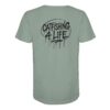 Catfishing 4 Life Graffiti T-Shirt für Welsangler: ein urbanes Wels Shirt für Angler mit Rückendruck in aloe. Ein besonderes Waller T-Shirt und eine tolle Geschenkidee für Welsangler.