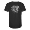 Catfishing 4 Life Graffiti T-Shirt für Welsangler: ein urbanes Wels Shirt für Angler mit Rückendruck in schwarz. Ein besonderes Waller T-Shirt und eine tolle Geschenkidee für Welsangler.