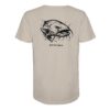Urban Catfish T-Shirt für welsangler: ein cooles Wels Shirt für Angler mit Rückendruck in sandfarben. Ein elegantes Waller T-Shirt und eine besondere Geschenkidee für Welsangler.