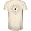 Bio Karpfen Shirt für Karpfenangler: naturweißes Moon Carp Shirt für Angler. Ein tolles Angler T-Shirt und Geschenk für Angler.