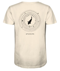 Bio Karpfen Shirt für Karpfenangler: naturweißes Moon Carp Shirt für Angler. Ein tolles Angler T-Shirt und Geschenk für Angler.