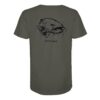 Urban Catfish T-Shirt für welsangler: ein cooles Wels Shirt für Angler mit Rückendruck in olivgrün. Ein elegantes Waller T-Shirt und eine besondere Geschenkidee für Welsangler.