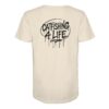 Catfishing 4 Life Graffiti T-Shirt für Welsangler: ein urbanes Wels Shirt für Angler mit Rückendruck in naturweiß. Ein besonderes Waller T-Shirt und eine tolle Geschenkidee für Welsangler.