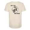 Don't kill your dreams Hecht T-Shirt für Raubfischangler: ein elegantes Raubfisch T-Shirt für Angler mit Rückendruck in naturweiß. Ein besonderes Bio T-Shirt für Spinnangler und ein besonderes Geschenk für Angler.