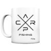 Carp Fishing Tasse mit elegantem Karpfen Druck. Perfekt als Geschenk für Angler - die Tasse für Karpfenangler.