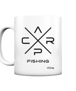 Carp Fishing Tasse mit elegantem Karpfen Druck. Perfekt als Geschenk für Angler - die Tasse für Karpfenangler.