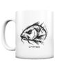 Urban Carp Tasse mit elegantem Karpfen Druck. Perfekt als Geschenk für Angler - urbane Tasse für Karpfenangler.