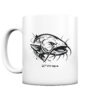 Urban Catfish Tasse für Welsangler mit elegantem Wels Druck. Perfekt als Geschenk für Angler - urbane Tasse für Wallerangler.