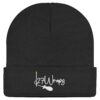 27Wraps Beanie: schwarze Karpfen Mütze für Angler. Die 27Wraps Spod Logo Beanie ist ein tolles Geschenk für Karpfenangler. Beanies für Angler hier bestellen.